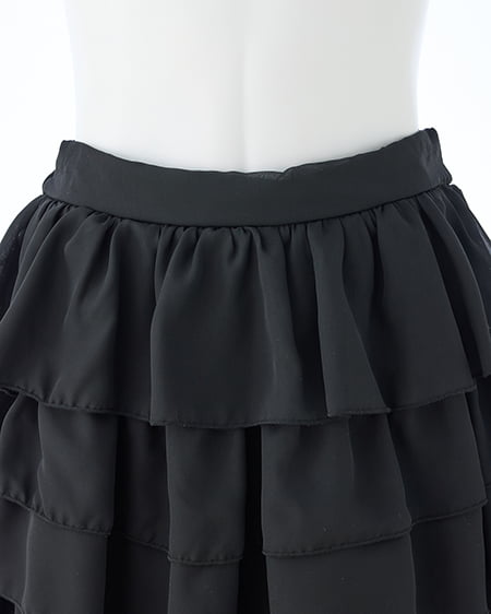 INGNI（イング） シアーフリルミニスカパン ｸﾛ