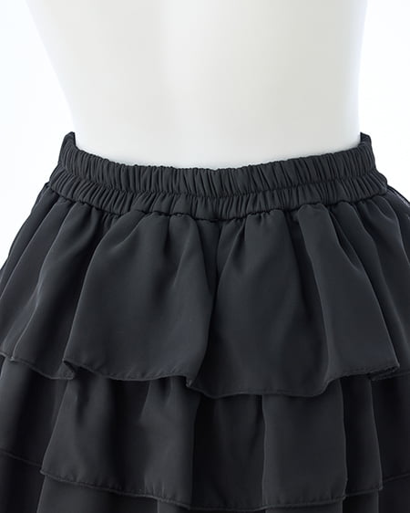 INGNI（イング） シアーフリルミニスカパン ｸﾛ