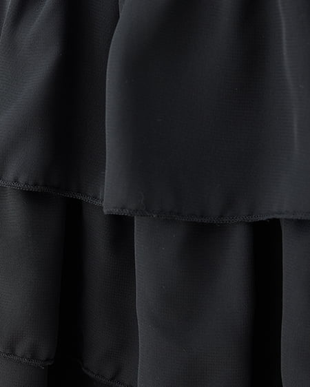 INGNI（イング） シアーフリルミニスカパン ｸﾛ