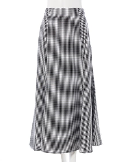 INGNI（イング） バックリボンマーメイドスカート ｸﾛ/ｷﾞﾝｶﾞﾑ