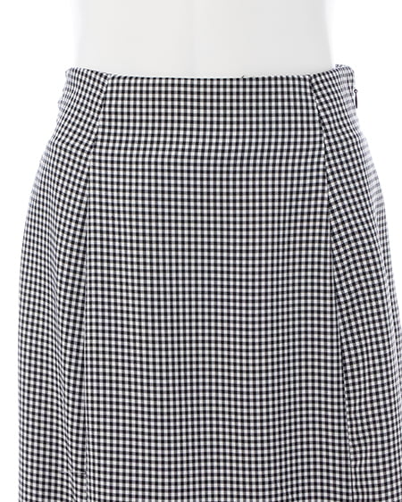 INGNI（イング） バックリボンマーメイドスカート ｸﾛ/ｷﾞﾝｶﾞﾑ