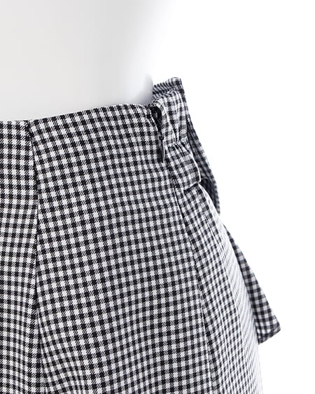 INGNI（イング） バックリボンマーメイドスカート ｸﾛ/ｷﾞﾝｶﾞﾑ