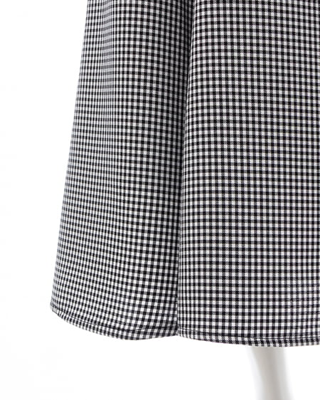 INGNI（イング） バックリボンマーメイドスカート ｸﾛ/ｷﾞﾝｶﾞﾑ