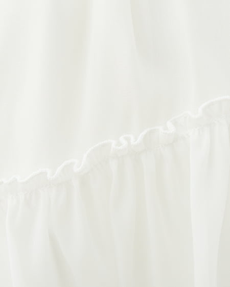 INGNI（イング） シアーティアードスカート ｵﾌﾎﾜｲﾄ