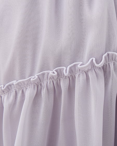 INGNI（イング） シアーティアードスカート ｸﾞﾚｰ