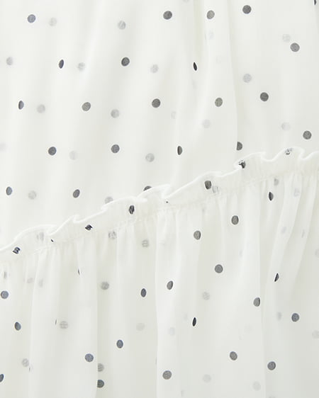 INGNI（イング） シアーティアードスカート ﾄﾞｯﾄ