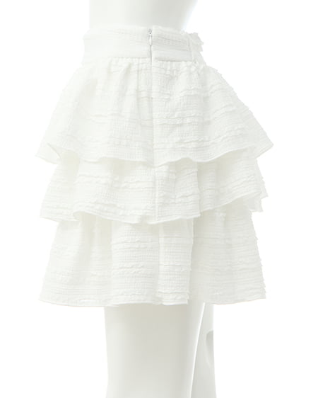 INGNI（イング） レースフリルショートパンツ ｵﾌﾎﾜｲﾄ