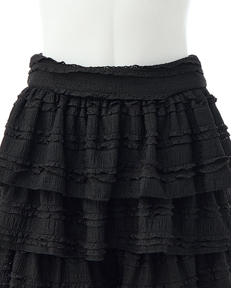 INGNI（イング） レースフリルショートパンツ ｸﾛ