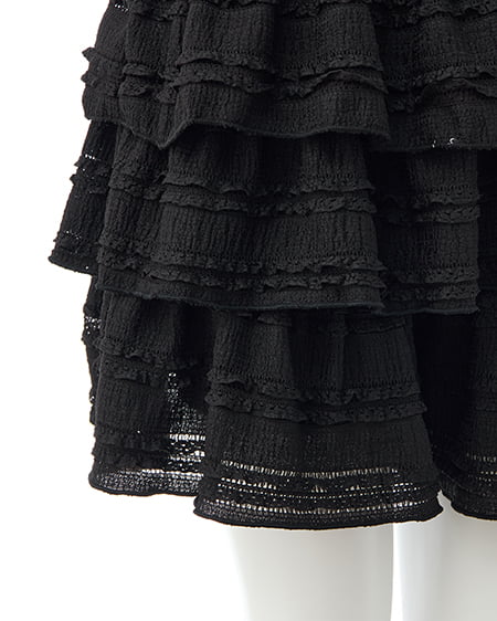 INGNI（イング） レースフリルショートパンツ ｸﾛ