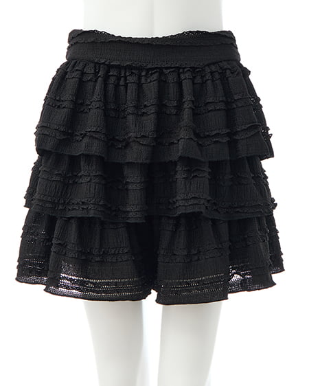 レースフリルショートパンツ