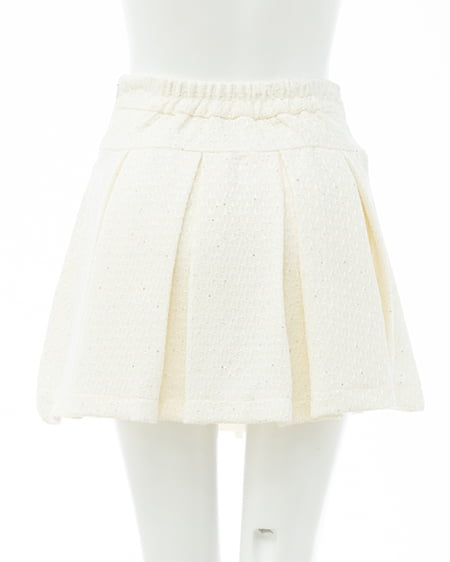 INGNI(イング) ツイードプリーツスカパン(セットアップ対応) アイボリー/ツイード