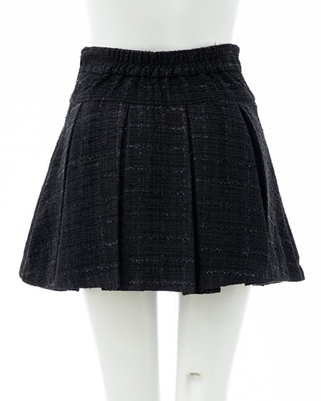 INGNI（イング） ツイードプリーツスカパン(セットアップ対応) ｸﾛ/ﾂｲｰﾄﾞ