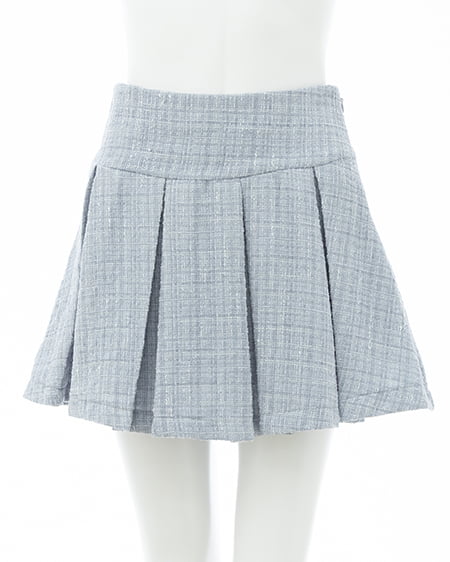 INGNI（イング） ツイードプリーツスカパン(セットアップ対応) ｻｯｸｽ/ﾂｲｰﾄﾞ