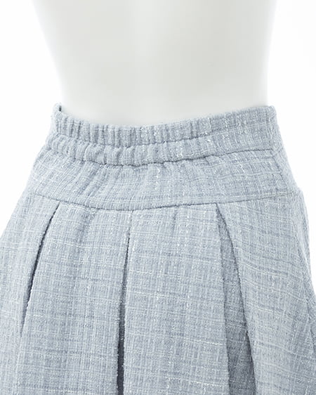 INGNI（イング） ツイードプリーツスカパン(セットアップ対応) ｻｯｸｽ/ﾂｲｰﾄﾞ