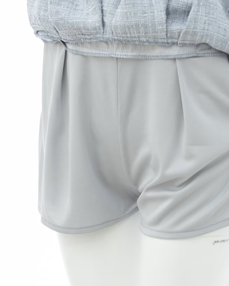 INGNI（イング） ツイードプリーツスカパン(セットアップ対応) ｻｯｸｽ/ﾂｲｰﾄﾞ