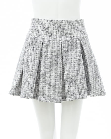 INGNI（イング） ツイードプリーツスカパン(セットアップ対応) ｵﾌｸﾛ/ﾂｲｰﾄﾞ