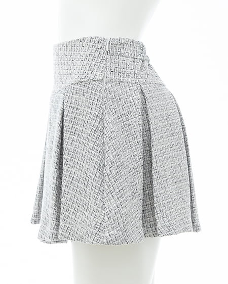 INGNI（イング） ツイードプリーツスカパン(セットアップ対応) ｵﾌｸﾛ/ﾂｲｰﾄﾞ