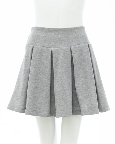 INGNI（イング） スウェットプリーツスカート(セットアップ対応) ｸﾞﾚｰ