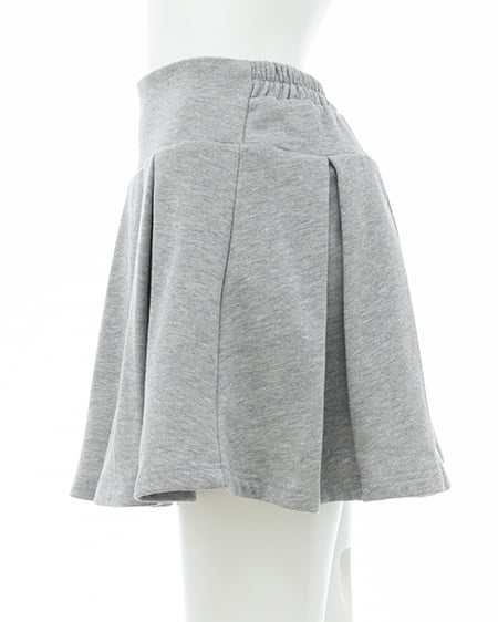 INGNI（イング） スウェットプリーツスカート(セットアップ対応) ｸﾞﾚｰ