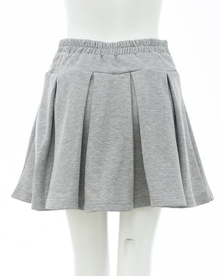 INGNI（イング） スウェットプリーツスカート(セットアップ対応) ｸﾞﾚｰ