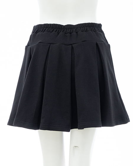 INGNI（イング） スウェットプリーツスカート(セットアップ対応) ｸﾛ