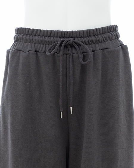 INGNI（イング） リボン付カーゴスウェットパンツ ﾁｬｺｰﾙｸﾞﾚｰ