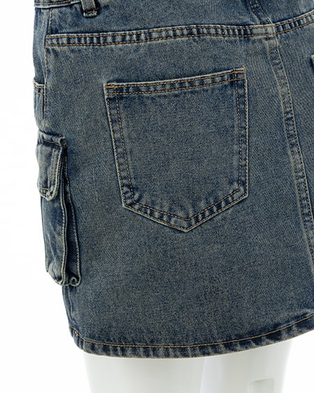 INGNI（イング） デニムカーゴミニスカパン ﾃﾞﾆﾑ/ﾌﾞﾙｰ