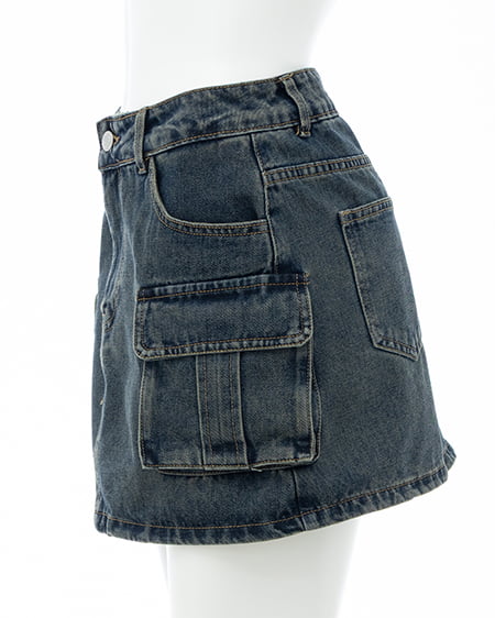 INGNI（イング） デニムカーゴミニスカパン ﾃﾞﾆﾑ/ｺﾝ