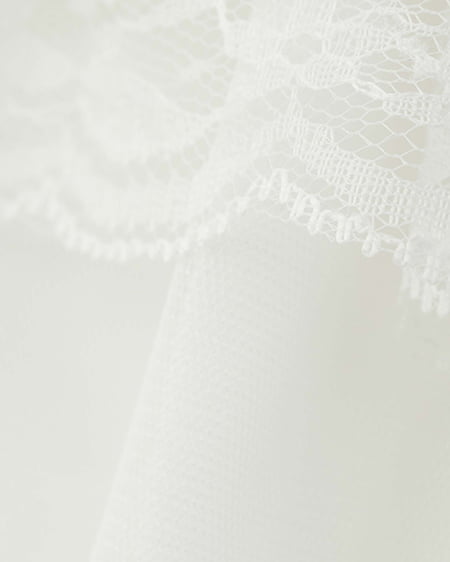 INGNI（イング） チュールレースフリルスカパン ｵﾌﾎﾜｲﾄ