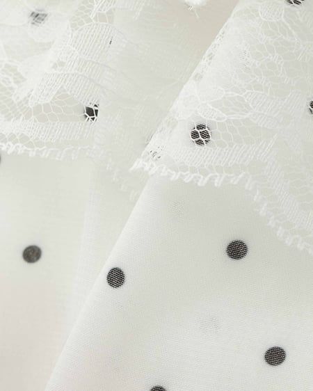 INGNI(イング) チュールレースフリルスカパン オフ/ドット