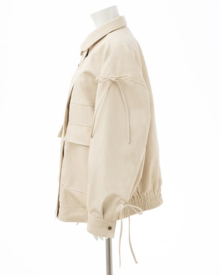 INGNI（イング） マルチWayリボンフェイクレザービッグブルゾン ｱｲﾎﾞﾘｰ