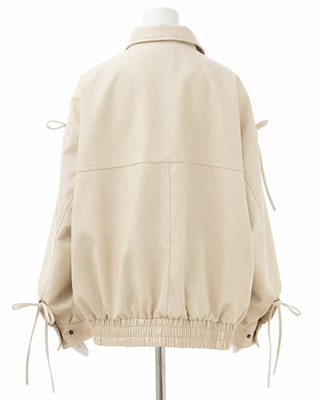 INGNI（イング） マルチWayリボンフェイクレザービッグブルゾン ｱｲﾎﾞﾘｰ