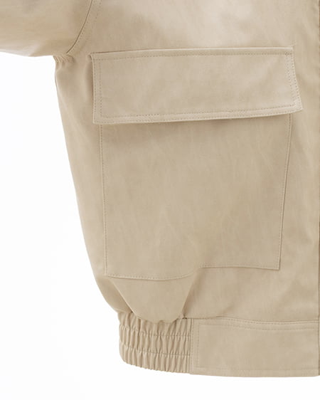 INGNI（イング） マルチWayリボンフェイクレザービッグブルゾン ｱｲﾎﾞﾘｰ