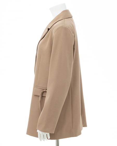 INGNI（イング） 2Wayポケットリボンテーラードジャケット(セットアップ対応) ﾍﾞｰｼﾞｭ