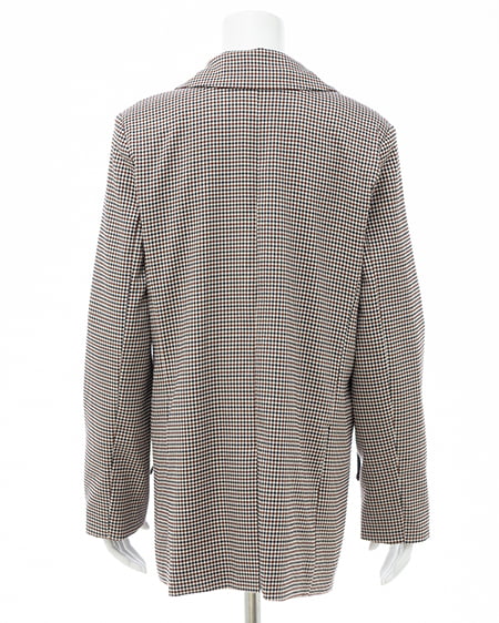 INGNI（イング） 2Wayポケットリボンテーラードジャケット(セットアップ対応) ﾁｪｯｸ