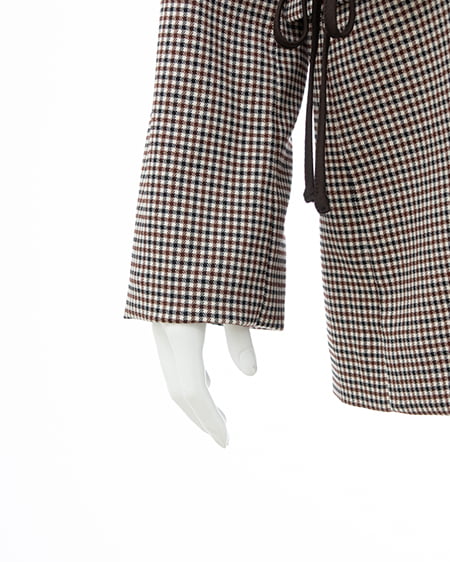 INGNI（イング） 2Wayポケットリボンテーラードジャケット(セットアップ対応) ﾁｪｯｸ