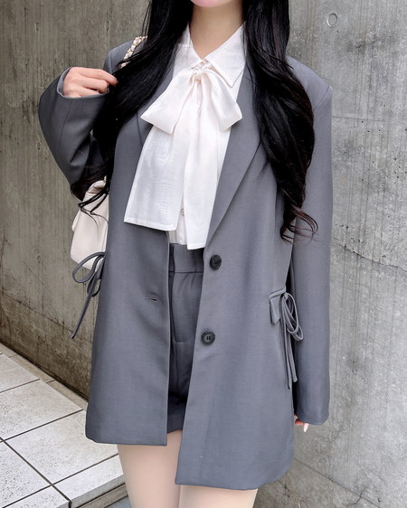 2Wayポケットリボンテーラードジャケット