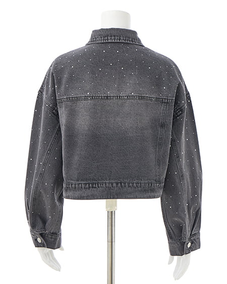 INGNI（イング） ビジュー付Gジャン(セットアップ対応) ｸﾞﾚｰ