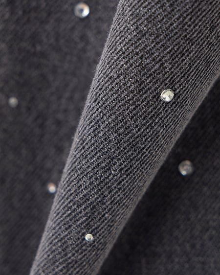 INGNI（イング） ビジュー付Gジャン(セットアップ対応) ｸﾞﾚｰ