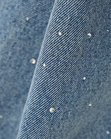 INGNI（イング） ビジュー付Gジャン(セットアップ対応) ﾃﾞﾆﾑ/ﾗｲﾄﾌﾞﾙｰ