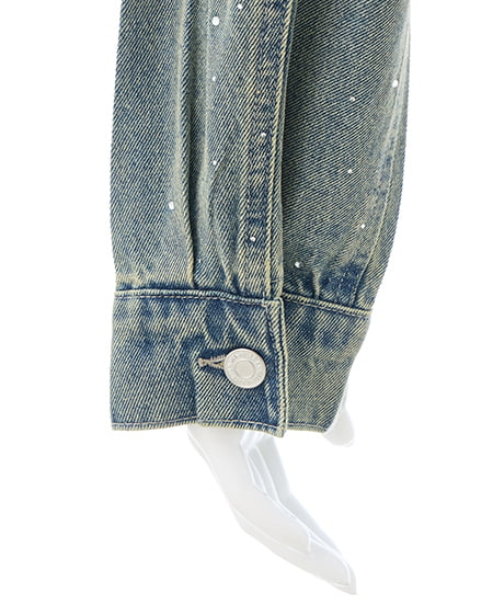 INGNI（イング） ビジュー付Gジャン(セットアップ対応) ﾃﾞﾆﾑ/ﾌﾞﾙｰ