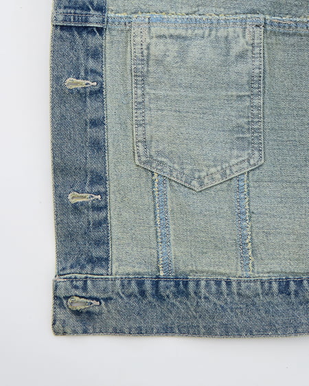 INGNI（イング） ビジュー付Gジャン(セットアップ対応) ﾃﾞﾆﾑ/ﾌﾞﾙｰ