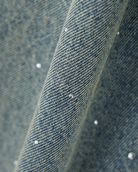 INGNI（イング） ビジュー付Gジャン(セットアップ対応) ﾃﾞﾆﾑ/ﾌﾞﾙｰ