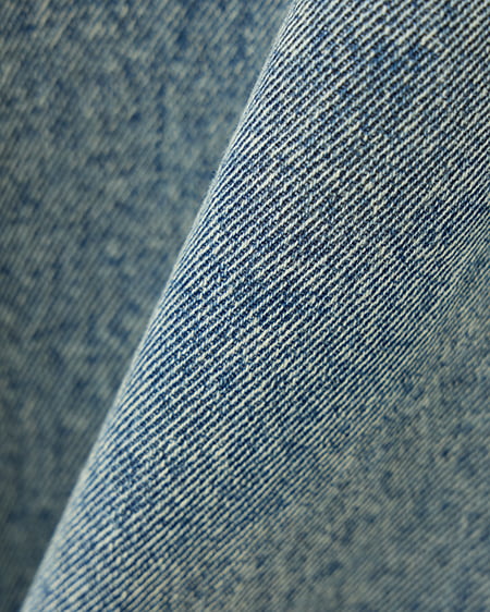 INGNI（イング） 襟異素材取り外しビッグGジャン ﾃﾞﾆﾑ/ﾌﾞﾙｰ