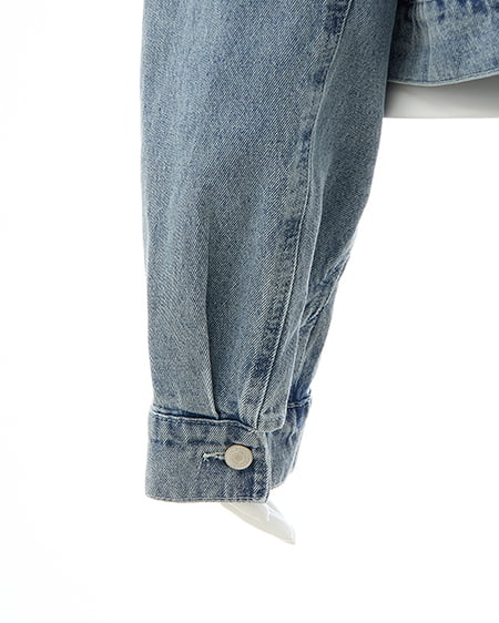 INGNI（イング） 袖リボンクロップド丈Gジャン ﾃﾞﾆﾑ/ﾗｲﾄﾌﾞﾙｰ