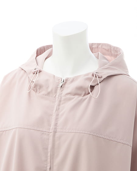 INGNI(イング) ミドル丈袖リボン2Wayマウンテンパーカー ピンク