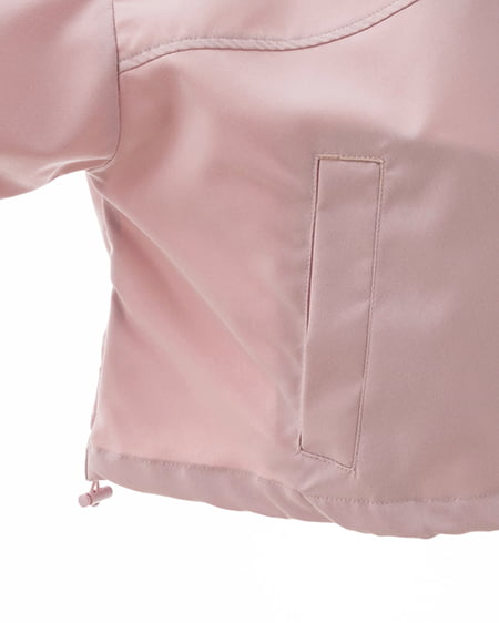 INGNI（イング） 袖レースアップクロップド丈マウンテンパーカー ﾋﾟﾝｸ