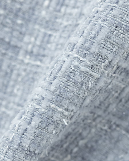 INGNI(イング) ツイードショートテーラードジャケット(セットアップ対応) サックス/ツイード