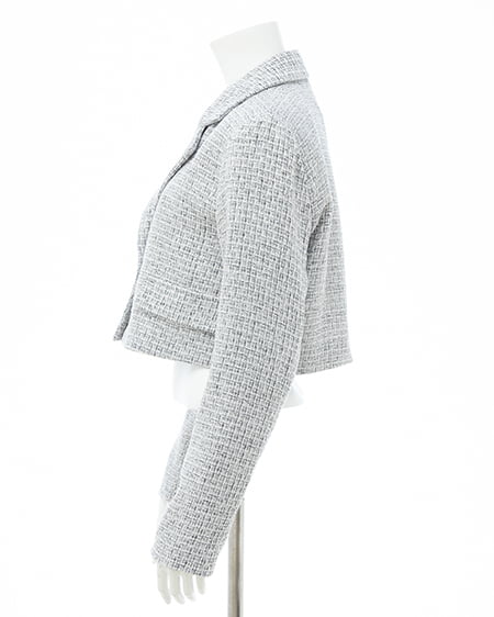 INGNI（イング） ツイードショートテーラードジャケット(セットアップ対応) ｵﾌｸﾛ/ﾂｲｰﾄﾞ