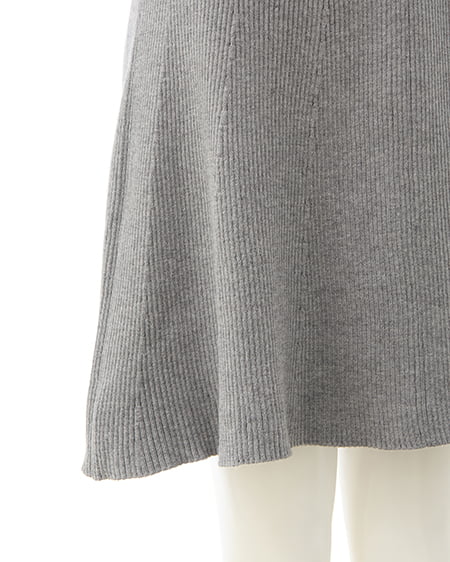 INGNI（イング） シャツドッキングニットワンピース ｸﾞﾚｰ